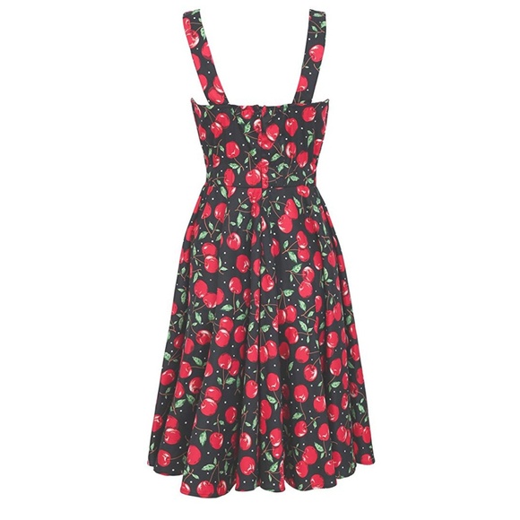 NWT 50s Retro Rockabilly Pinup Cherries Dress - Picture 6 of 6